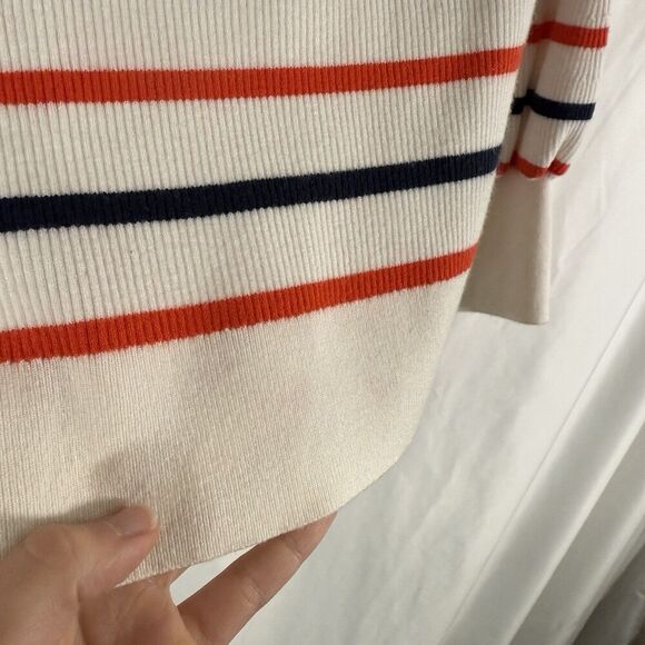 Maeve by Anthropologie Sweater Women's Small Turtleneck Striped Long Sleeve - Picture 3 of 15